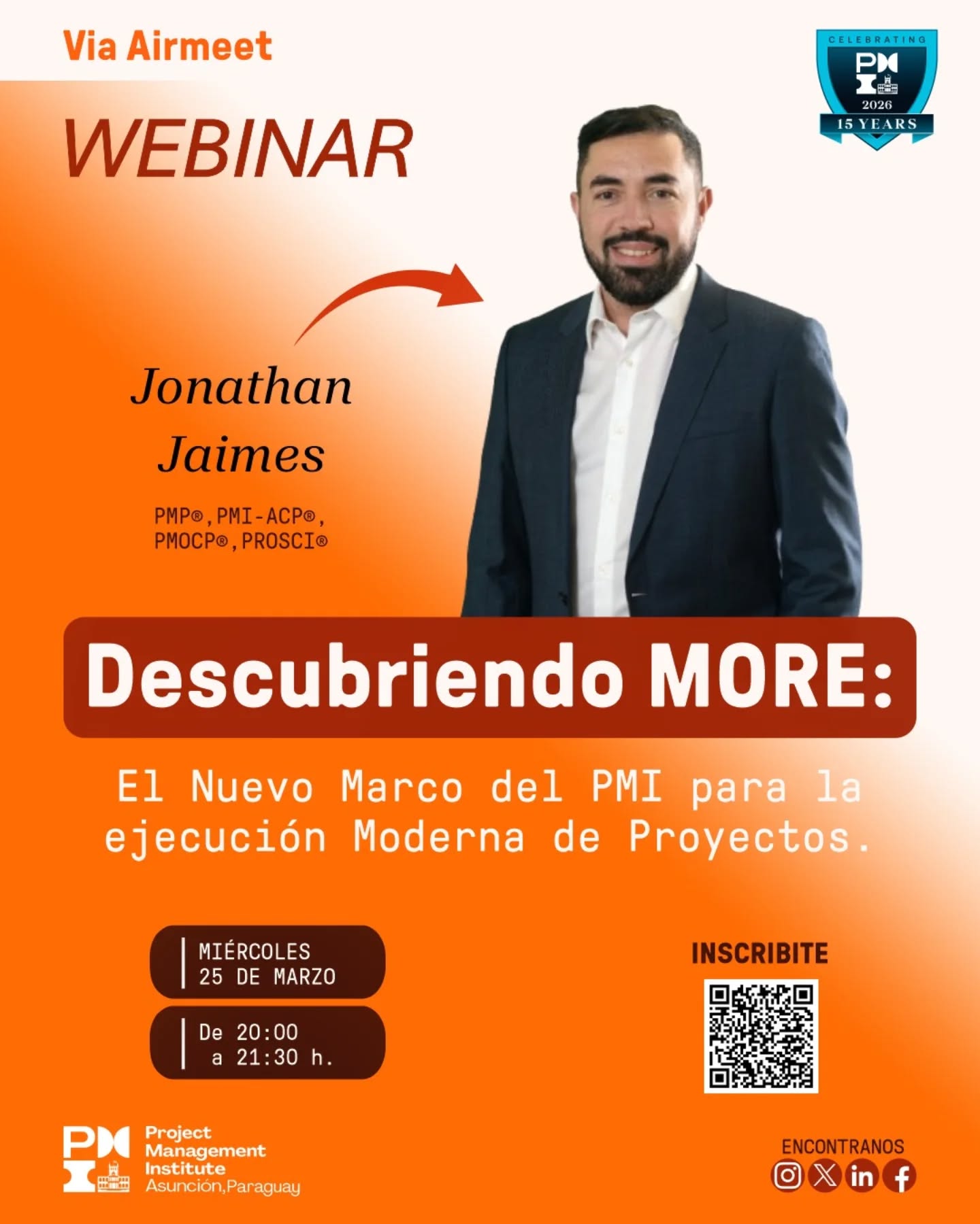  WEBINAR | Descubriendo MORE: El Nuevo Marco del PMI para la ejecución moderna de proyectos